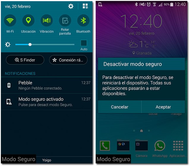 1 quitar el modo seguro en los samsung